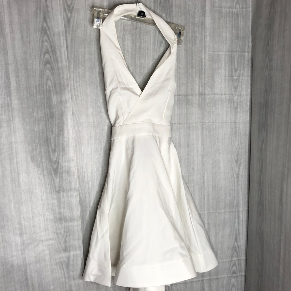 Fashion nova White baby doll/skater dress